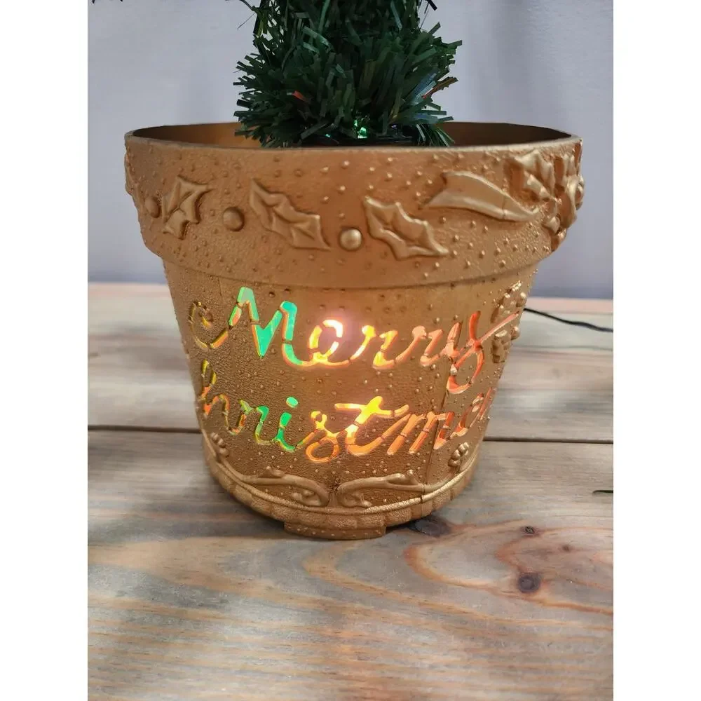Vintage Fiber Optic Christmas Tree 30” Indoor Table Top